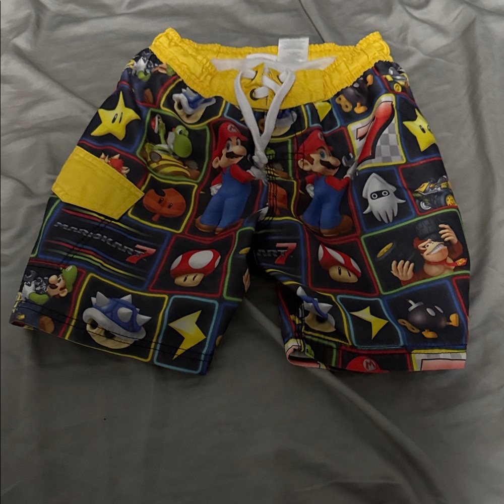 Colorful Character Print Shorts